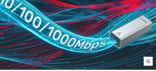 Cáp chuyển  đa năng từ USB/USB type C to lan tốc độ 1000 chính hãng Unitek Y-3465A